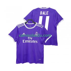 Camisolas de futebol Real Madrid BALE 11 2016 2017 Retro Equipamento Alternativa Manga Curta